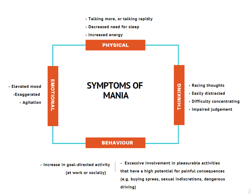Symptoms of mania
